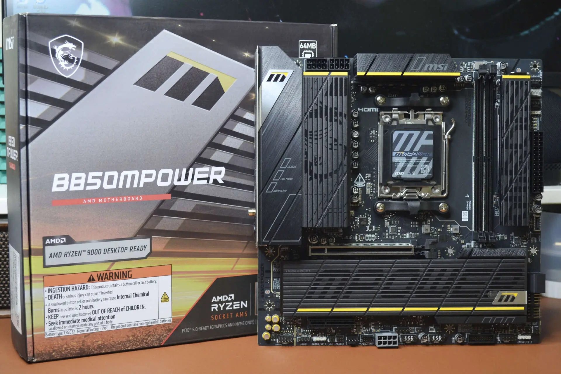 B850MPOWER评测_9800X3D_微星B850MPOWER主板