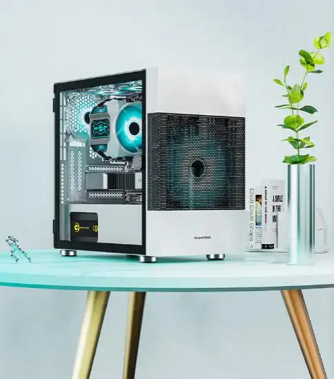 千元办公神机标准_长城阿基米德KM-1W白色机箱+AMD锐龙7 5700G处理器套装_5700G