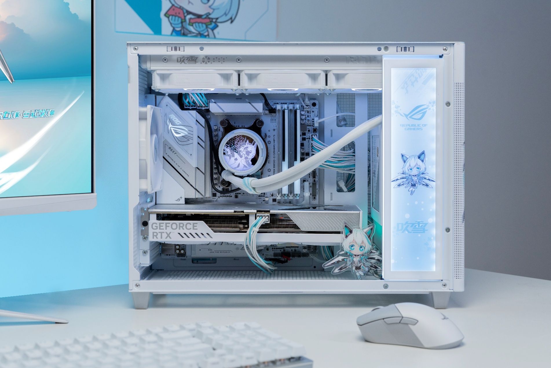 华硕ROG B850小吹雪主板锐龙9000电竞平台_春节高颜值电竞小钢炮配置_9700X