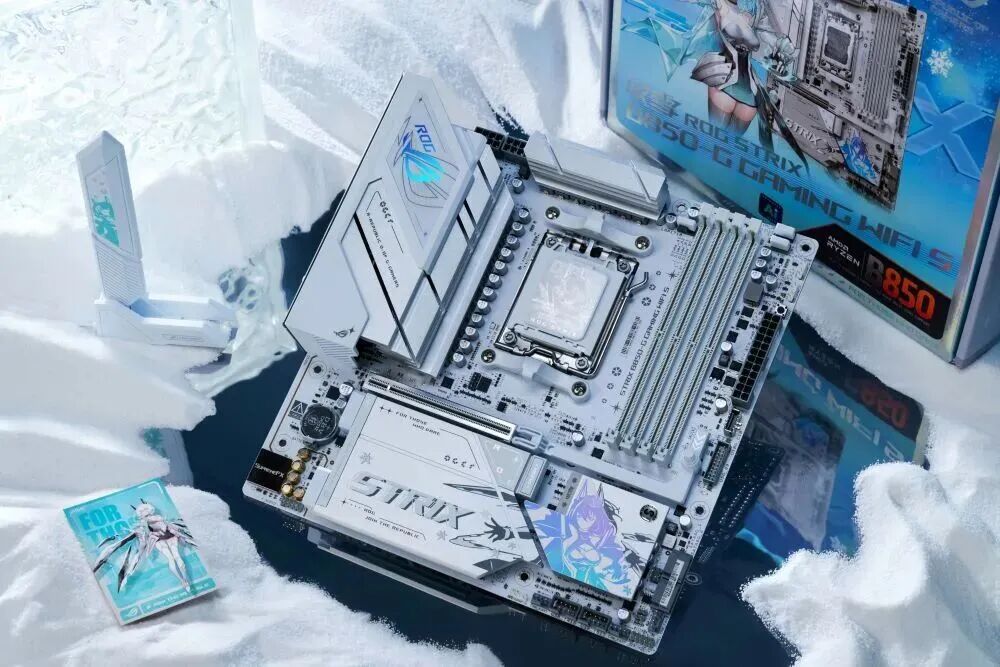 春节高颜值电竞小钢炮配置_华硕ROG B850小吹雪主板锐龙9000电竞平台_9700X