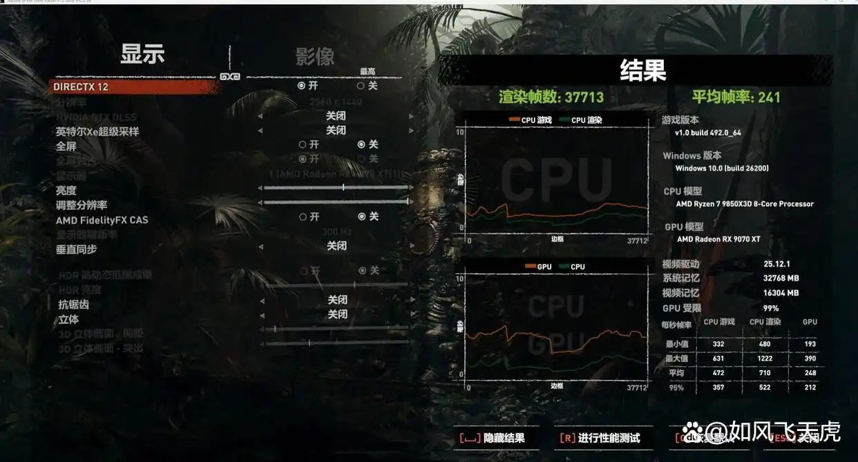 性能测试_9800X3D_AMD锐龙7 9850X3D评测