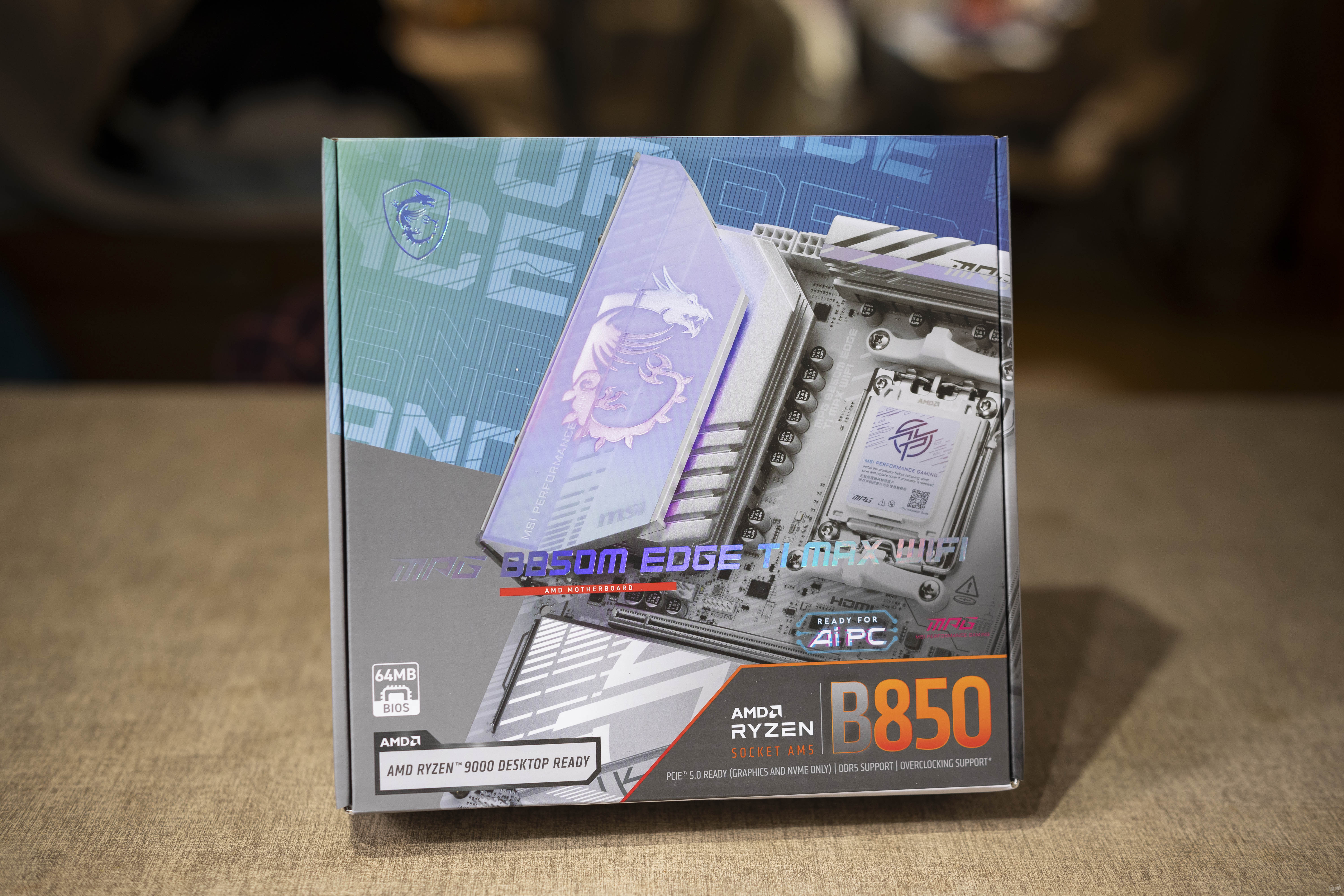 9700X_微星MPG B850M EDGE TI MAX WIFI刀锋钛 M-ATX主板 性价比