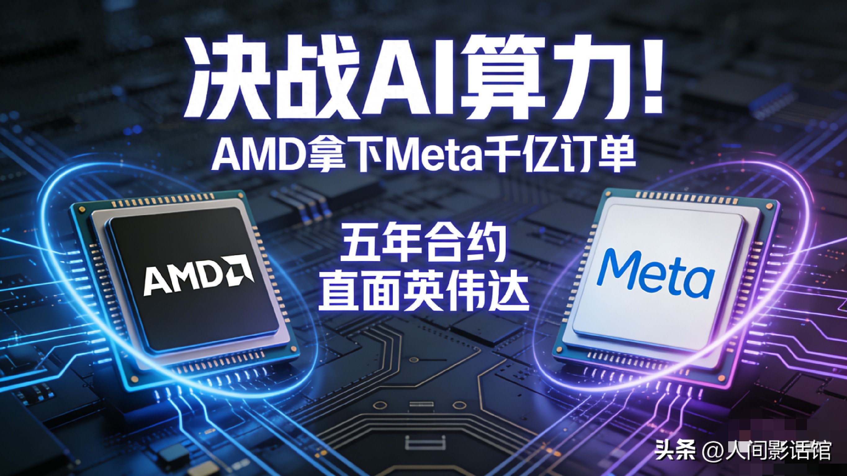 决战AI算力！AMD 拿下 Meta 千亿订单，五年合约直面英伟达