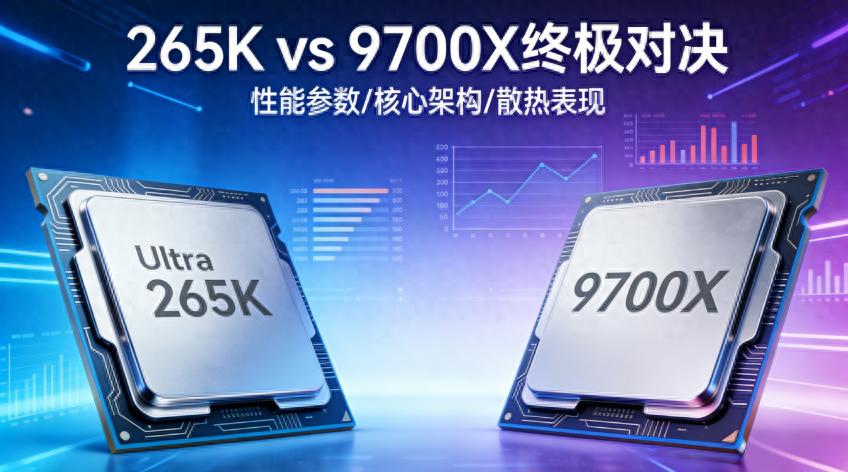 265K VS 9700X终极对决：谁才是2026年真正的旗舰？