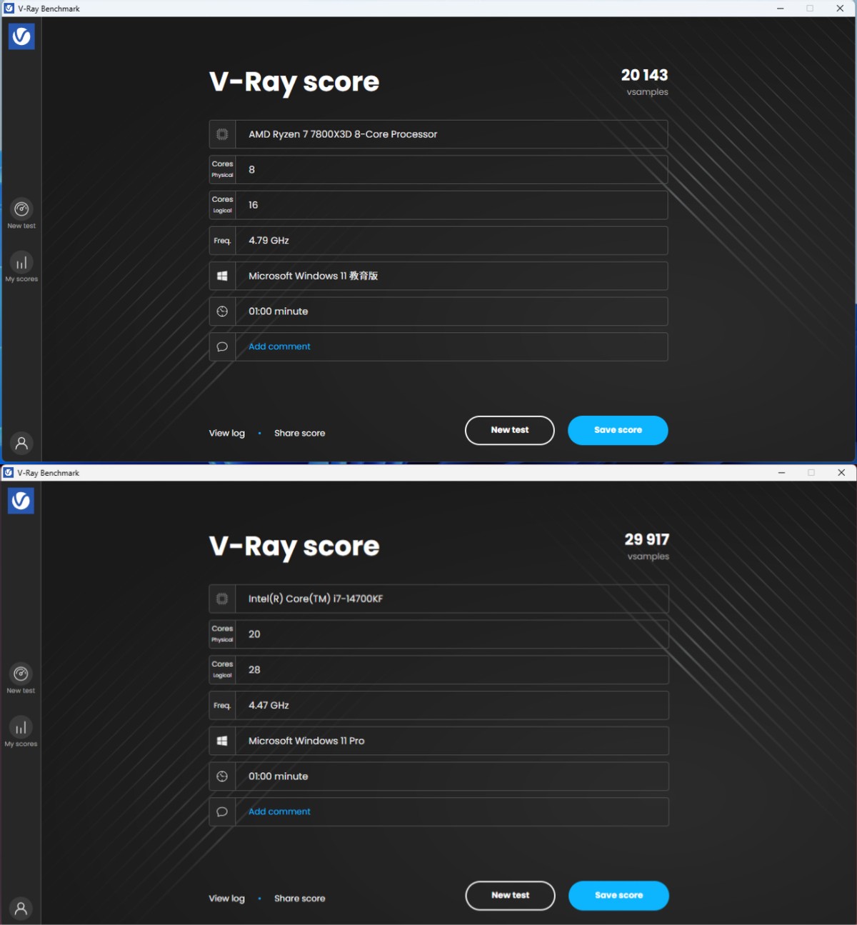 7800X3D_7800X3D游戏表现14700KF生产力测试_7800X3D性能对比14700KF评测