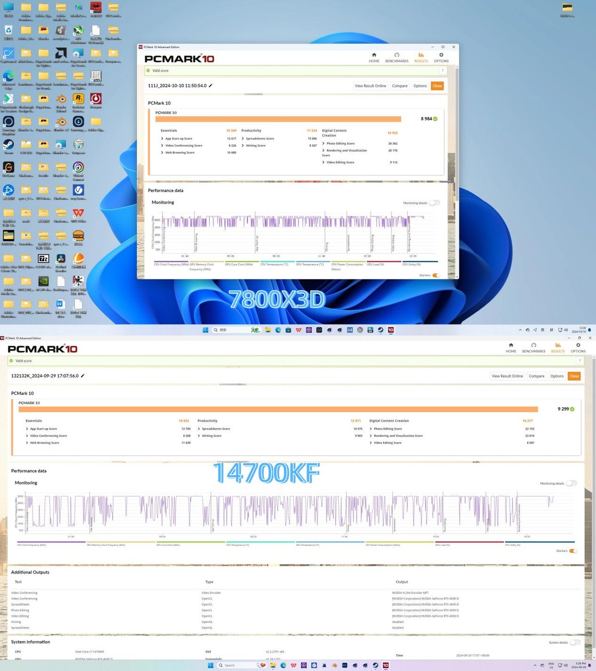 7800X3D游戏表现14700KF生产力测试_7800X3D性能对比14700KF评测_7800X3D