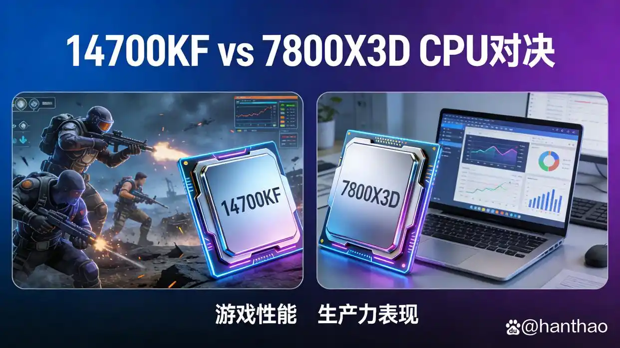 紧急避坑！14700KF对比7800X3D 实测，看完再做选择