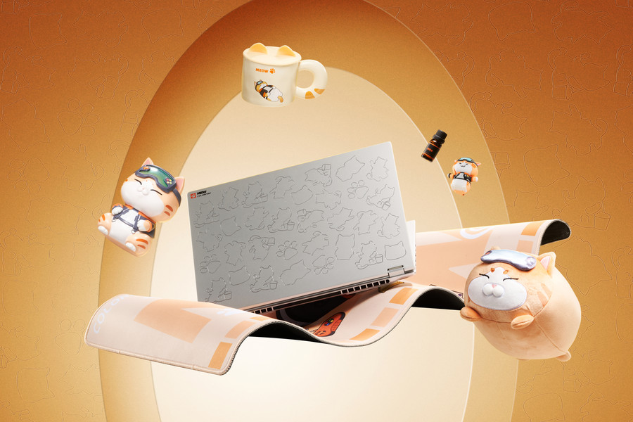 七彩虹喵Book 14 Pro 萌系潮玩设计轻薄本_Ryzen AI_七彩虹喵Book 14 Pro AI性能与高颜值轻薄本