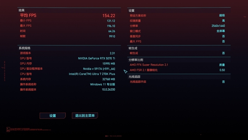 亡羊补牢 为时未晚否！酷睿Ultra 7 270K/5 250K Plus首发评测：游戏性能大幅提升