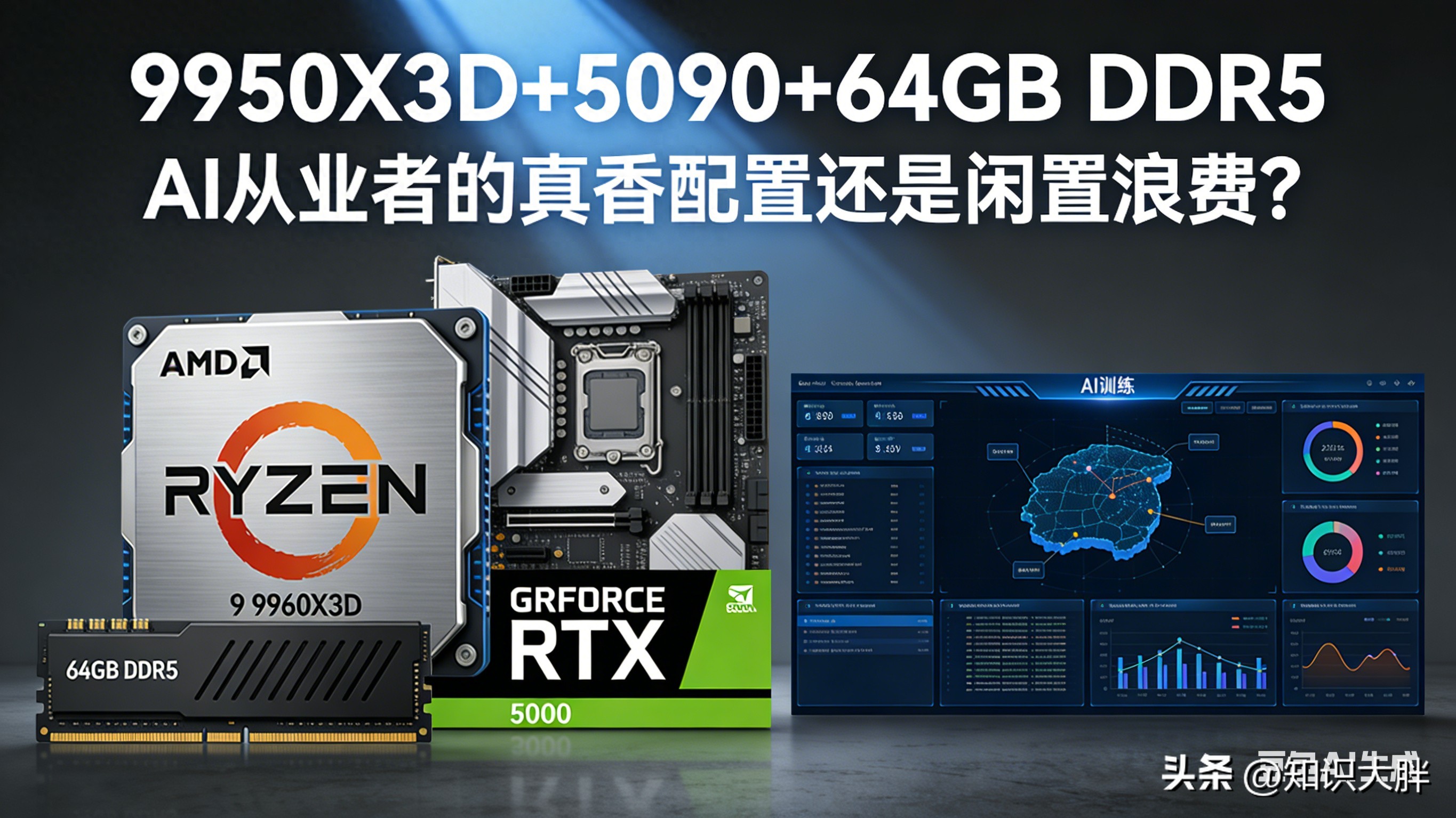 9950X3D+5090+64GB DDR5，AI从业者的真香配置还是闲置浪费？