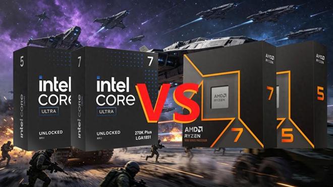 Intel酷睿Ultra 200S Plus 对比 锐龙7 9700X 锐龙5 9600X_9600X