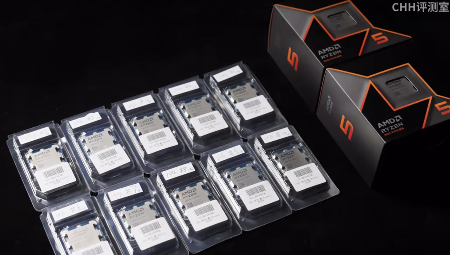 Chiphell 9600X 9500F测试_9500F_AM5 CPU体质差异