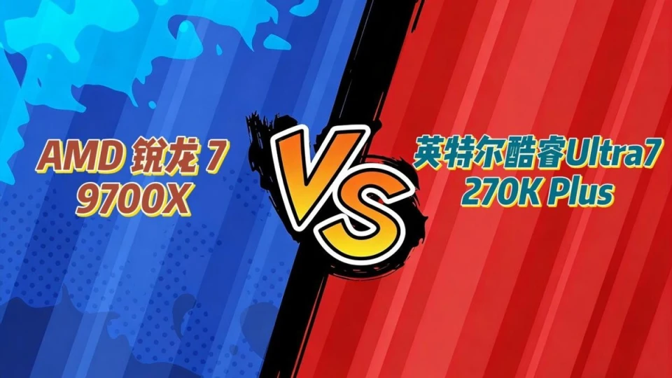 高门槛难敌亲民！锐龙7 9700X vs 酷睿Ultra 7 270K Plus实测对比：网游还在默秒全？