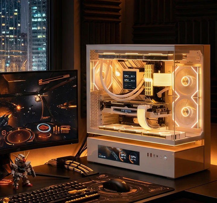 AMD锐龙R7-9700XZen5架构性能白色主题装机 _ 蓝宝石PURE极地B850MWIFIMATX主板供电 _9700X