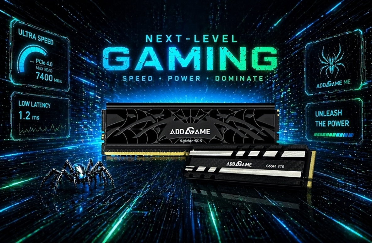  杰新科技Spider SC5 DDR5 CUDIMM内存条 8000MT/s _杰新科技PCIe Gen5固态硬盘G57系列 14000MB/s _5700G