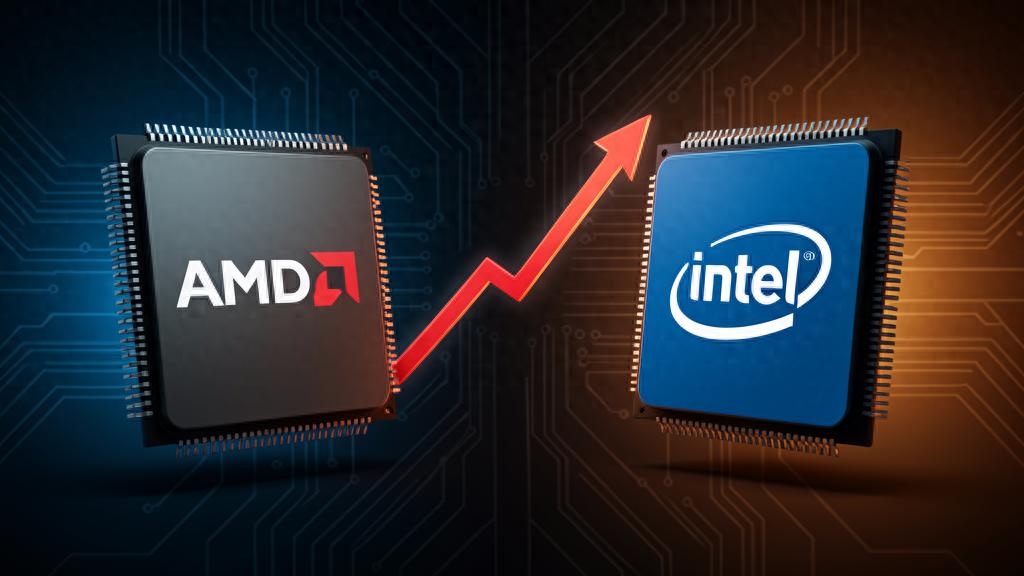 逆袭倒计时！AMD 份额紧咬 Intel 冲刺第一