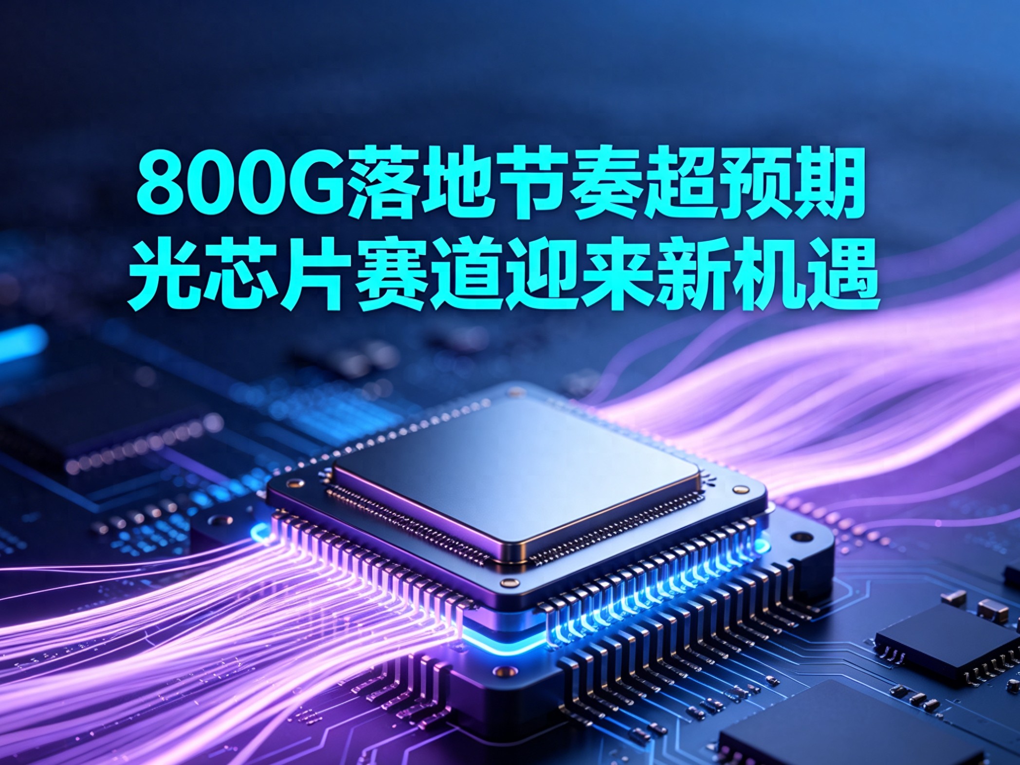 800G落地节奏超预期 光芯片赛道迎来新机遇