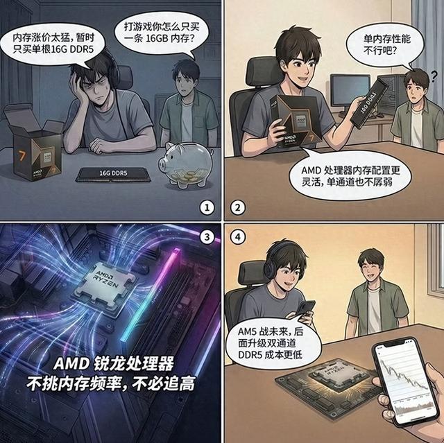 低延迟+高质价比！锐龙7 9700X+D5单通道内存攒机最优解