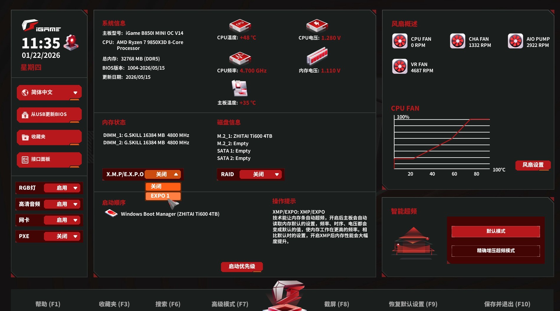 9700X_七彩虹iGame B850I MINI OC V14主板评测_七彩虹iGame B850I MINI OC V14主板性能