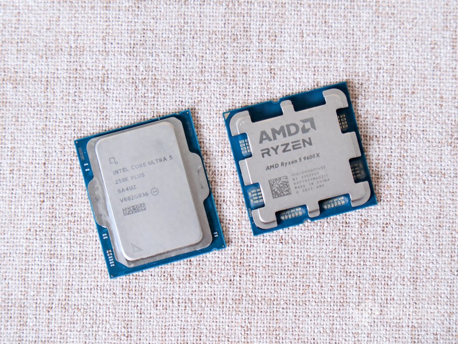 AMD锐龙5 9600X 对比 英特尔酷睿Ultra 5 250K Plus 单内存游戏装机 2026年618_9600X