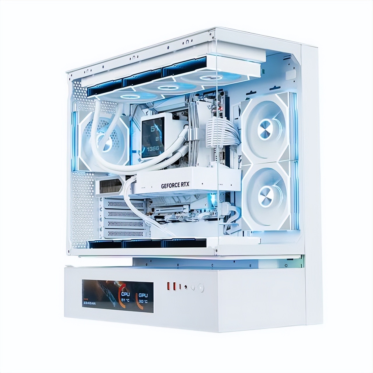 游戏创作颜值性能一步拉满主机_AMD锐龙R9-9950X3D纯白旗舰主机评测_9950X3D